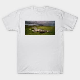 A storm brewing over Arbor Low T-Shirt